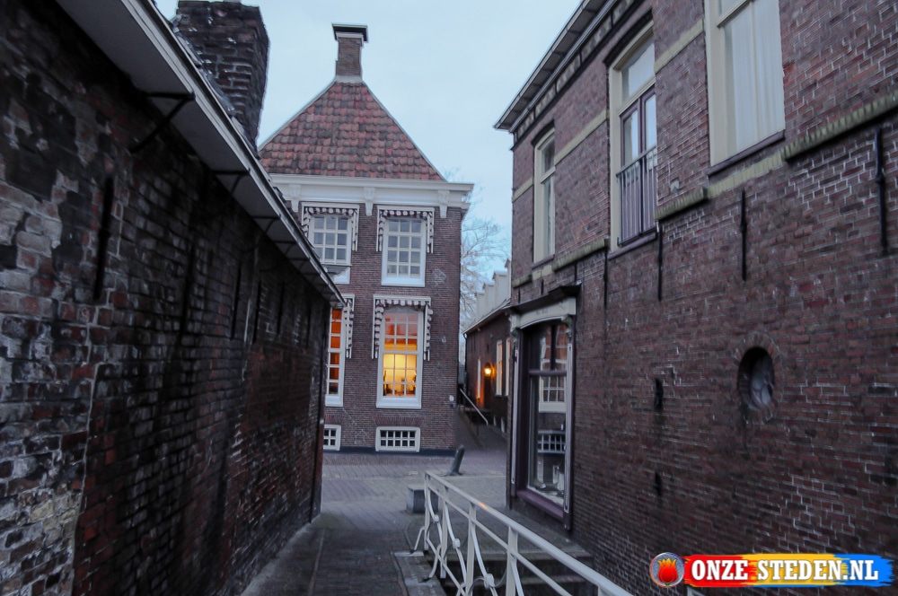 As históricas casas do canal em Appingedam