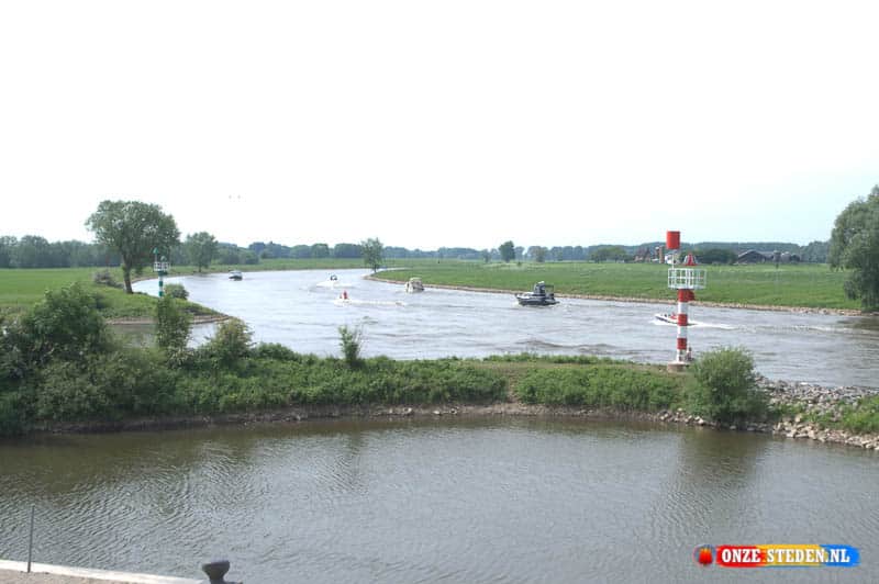 Fluss IJssel von der IJsselkade in Doesburg