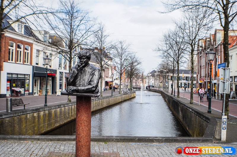The statue of Wim Duisenberg in Herenveen