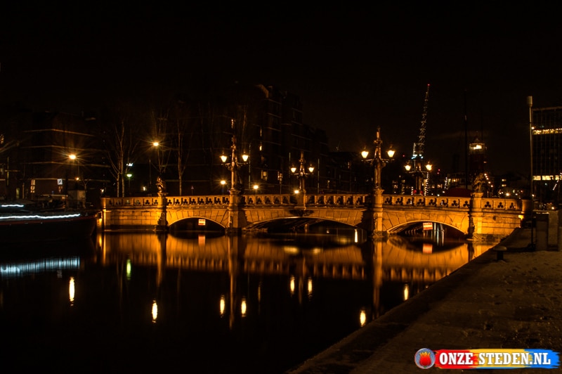 Le vieux pont du vin à Rotterdam