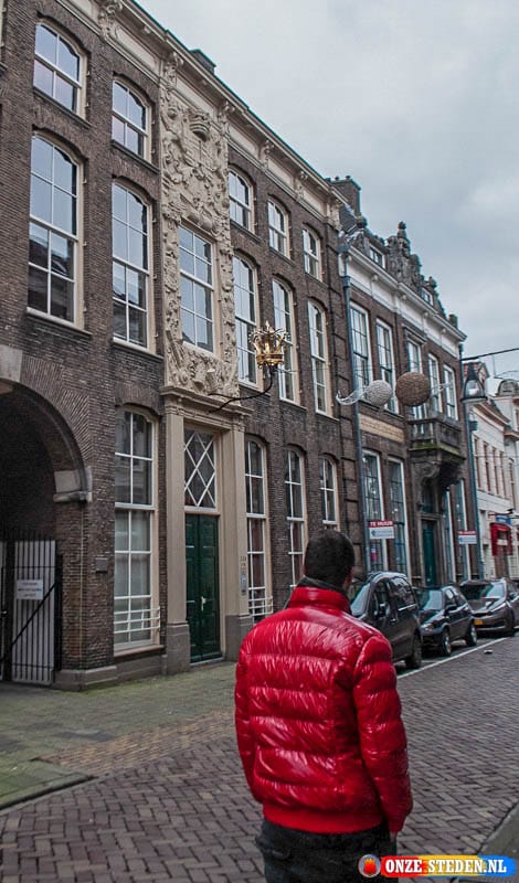 Haus mit Krone in Kamperstraat in Zwolle, ehemals Hotel "De Keizerskroon".