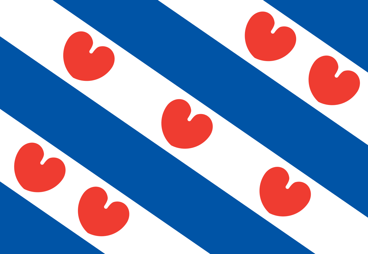 Bandera de la provincia de Frisia